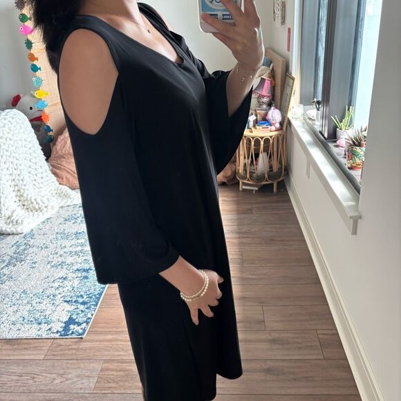 Tiana b black cold shoulder y2k dress size xl - Picture 2 of 6